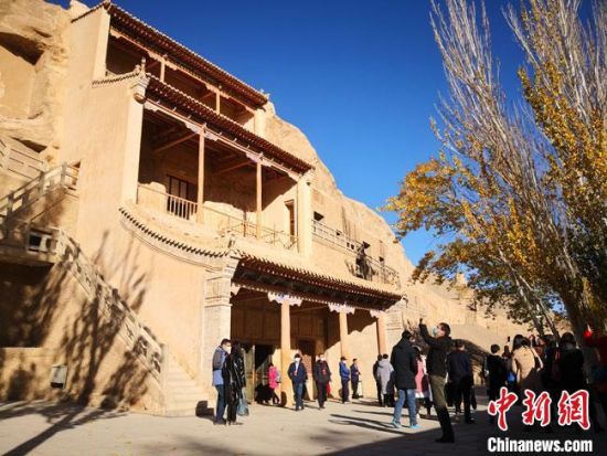 圖為敦煌莫高窟藏經洞。(資料圖) 馮志軍 攝 圖為敦煌莫高窟藏經洞。(資料圖) 馮志軍 攝